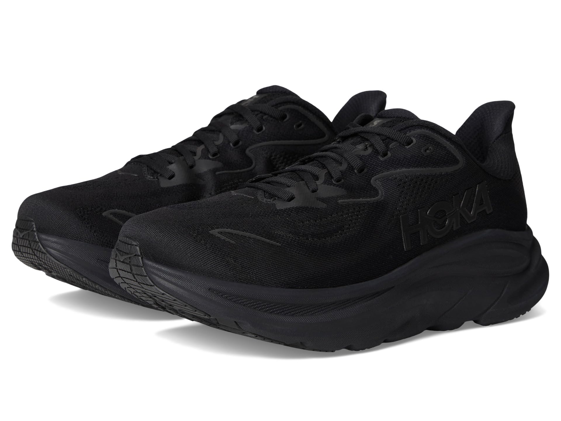 Amazon.com | Hoka Men's Clifton 10 Sneaker, Black/Galactic